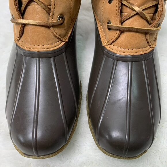 Sperry STS85527 Women’s Brown Leather Duck Boots Size 7 - Picture 7 of 16
